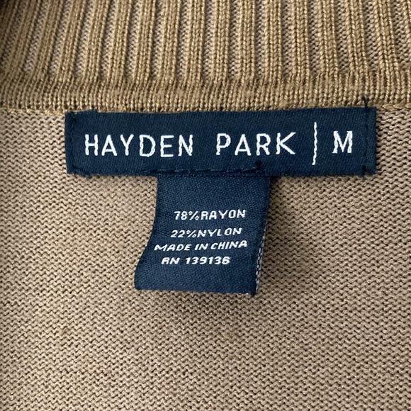 Hayden Park Olive Open Front Pocketed Cardigan M - Picture 3 of 4